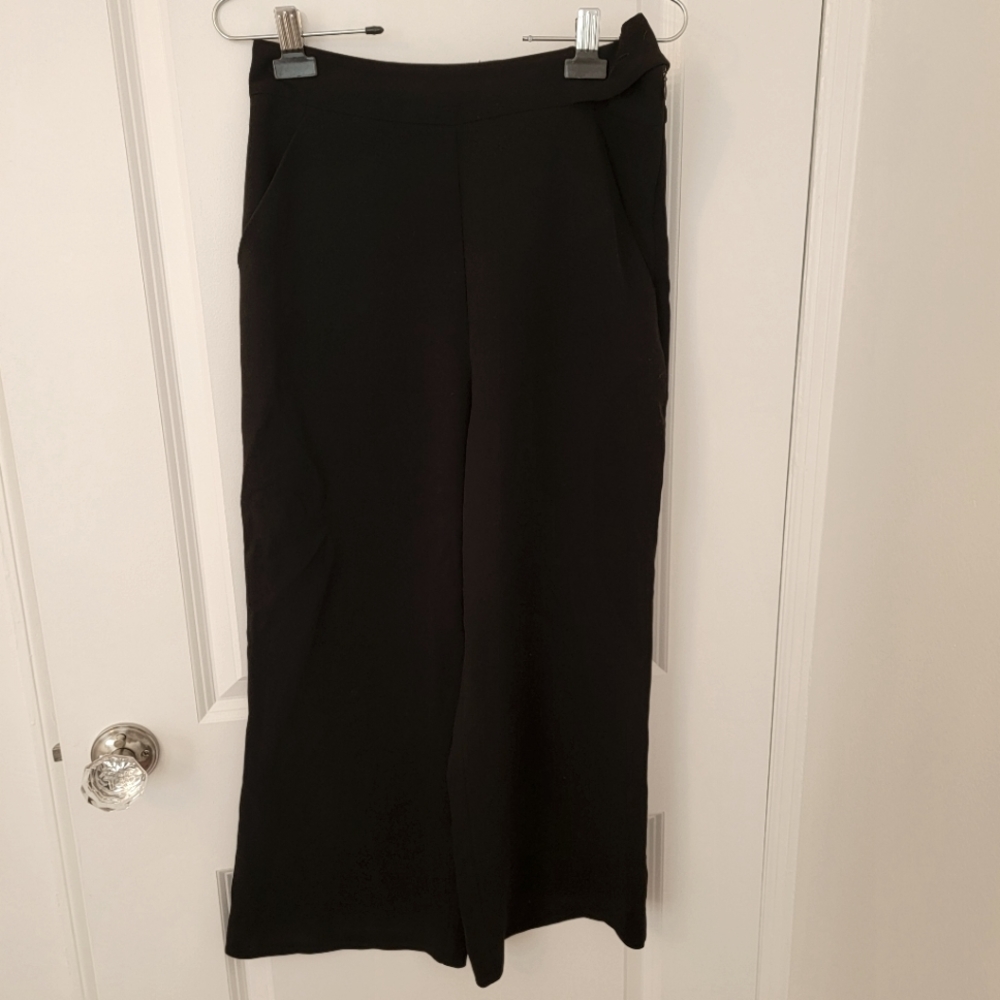 Veronika Maine Black Pant Wide Leg Size 8